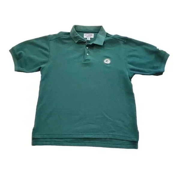 STARTER Other - Starter Proline Sz M Greenbay NFL Green Polo